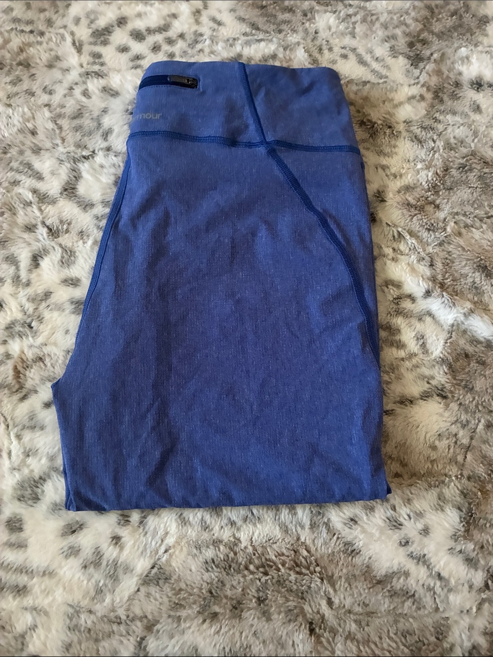 Under Armour Royal Blue Cropped Performance Leggings - Picture 9 of 10
